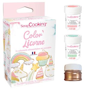 CARAMBELLE Pulverfärg Set Unicorn ScrapCooking