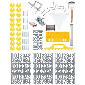 Wiesenfield Štartovacia včelárska súprava - 45 kusov - rozperák - voštinový drôt - napínač - pás - číslice - držiak na vedro - vybavenie na odviečkovanie WIE-BEESET-7