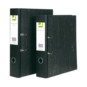 Q-Connect A4 Lever Arch File 70mm - Black (10 Pack) KF20001