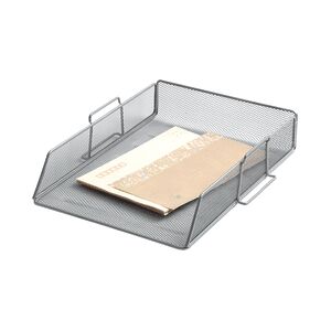 Q-Connect Stackable Letter Tray Silver KF17301