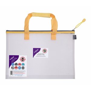 Snopake Eva Mesh High Capacity Project Zippa Bag A4++ Yellow