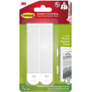 Command X-Large Picture Hanging Strips White, (Pack Of 8)