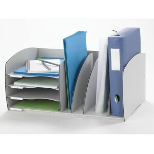 Fast Paper Fast Paper Desktop Organiser 4 Compartments Grey F3020212