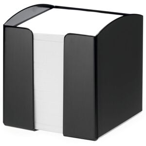 Trend 800 Sheet Note Box Memo Pad Cube Black - Black - Durable