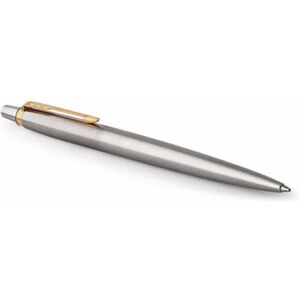 Parker - Jotter Ballpoint Pen Stainless Steel/Gold Barrel Blue Ink Gift Box