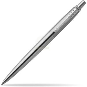 Parker - Jotter Ballpoint Pen Stainless Steel/Chrome Barrel Blue Ink Gift b