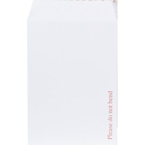 Plus Fabric - Plus Fabic Boad Backed Envelope C4 Peel and Seal Plain Powe-Tac 120g - White