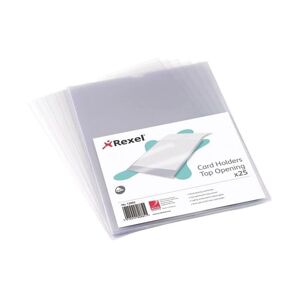 Rexel - Nyrex Card Holder Polypropylene A4 Top Opening Clear (Pack 25) 12081