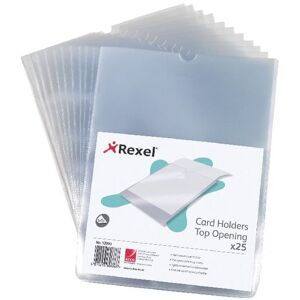 Rexel - Nyrex Cardholder A5 Top Opening Clear Pack of 25 12093 - Transparent