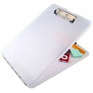 MantraRaj A4 Plastic Compact Clipboard Paper Storage Box File Durable Waterproof New-clear