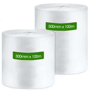 ISOUL (300mm x 100Meter) Bubble Wrap for House Moving and Packing Storage Box Protecti
