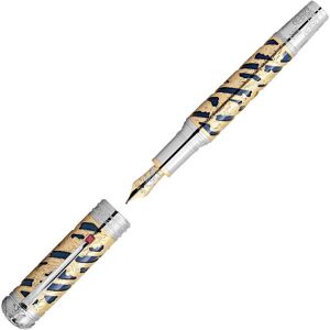 Archive Montblanc Writing Instrument Patron Of Art Homage To Napoleon Bonaparte Limited Edition 888 Fountain Pen - Silver