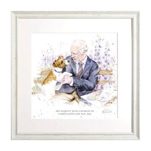 Wrendale Designs by Hannah Dale Coronation Large Print - White Frame