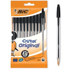 Bic Cristal Ballpoint Pen Medium Black (Pack of 10) 830864