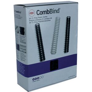 GBC CombBind A4 16mm Binding Combs Black (Pack of 100) 4028600