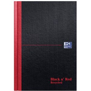 Black n Red Black n' Red Casebound Ruled Recycled Hardback Notebook 192 Pages A5 (Pack of 5) 100080430