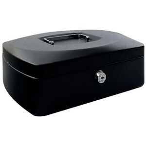 Q-Connect Cash Box 12 Inch Black KF02604