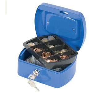 Q-Connect Cash Box 6 Inch Blue KF02608