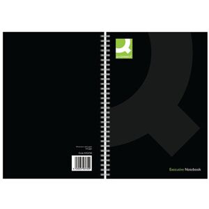 Q-Connect Polypropylene Wirebound Book A5 Black (Pack of 3) KF03730