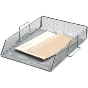 Q-Connect Stackable Letter Tray Silver KF17301