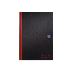 Black n Red Book Casebound Recycled 90gsm 192pp A4 - 100080530