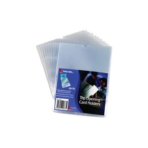 Rexel Card Holder Polypropylene Wipe-clean Top-opening A5 - 12093