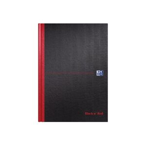 Black n Red Notebook Smart Ruled Casebound 90gsm A4 - 100080428