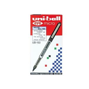 Uni-ball Eye UB150 Rollerball Pen Micro 0.5mm [Pack 12] - 9000500