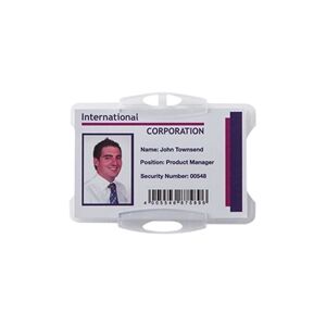 Durable Security Swipe Card Holder (50 Pack)