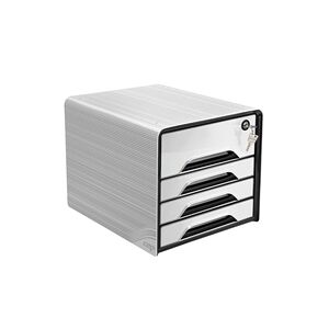 CEP Smoove Secure 4 Drawer Module with Lock White