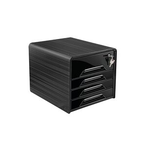CEP Smoove Secure 4 Drawer Module with Lock Black