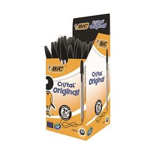 Bic Cristal Ballpoint Pen Medium Black (50 Pack) 837363