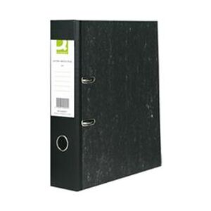 Q-Connect Lever Arch File Paperbacked A4 Marbled Black Pk10  KF20001