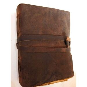 Vintage Leather Diary Vintage Leather Bound Journal Handmade Antique Deckle Edge Paper Shadows