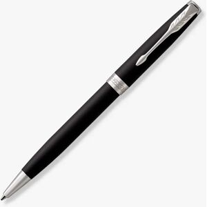 PARKER Sonnet Matt Lacquer Ballpoint Pen, Black/Silver - Black / silver - Unisex