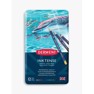 Derwent Inktense Pencils Tin, Set of 12 - Multi - Unisex