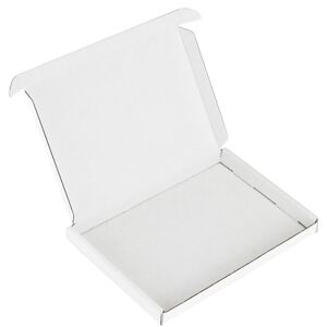 MEG4TEC 100 Pack Shipping Coloured Boxes Cardboard Large Letter PIP Mailing Gift Box (White, C5 (22.5cm x 16cm x 2cm))