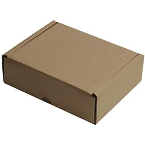 MEG4TEC CARDBOARD SHIPPING MAILING STORAGE GIFT SMALL PARCEL BOXES/AVAILABLE COLOURS: WHITE, BROWN OR BABY PINK - SIZE: 6"x4"x1.5" /15cm x 10cm x 4cm (QUANTITY: 50, BROWN)