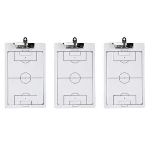 Ruuizksa 3 Piece Football Clipboard for Coaches, Double Sided Football Dry Erase Board for Coaches, 13.78 x 8.7, Board Marking Boards, Durable, Easy to Use