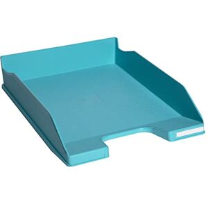 Exacompta - Ref. 11367D - Set of 6 COMBO MIDI Forever Young letter trays - dimensions 34.6 x 25.5 x 6.5 cm - for documents in A4+ format - Blue Angel certified - turquoise color