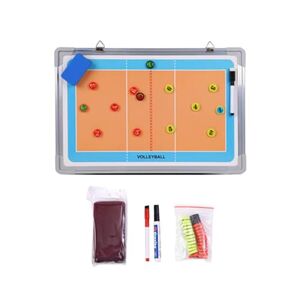 JISADER Magnetic Coaching Board Sports Clipboard Portable with Eraser Coaches Board Marker Pens for Club Teaching Plays Strategizing, Volleyball