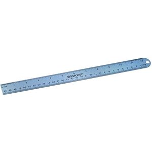 Westcott Metric/Inch Ruler 30cm 12 Opaque (m-109)