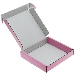 MEG4TEC 50 Pack Shipping Coloured Boxes A7/C7 Cardboard Large Letter PIP Mailing Gift Box (Pink, MINI C7 (10cm x 10cm x 2cm))