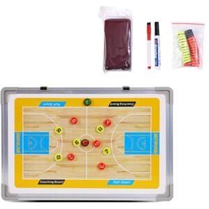 Oshhni Magnetic Coaching Board, Coaches Board Strategy Boards Sports Gifts Sports Clipboard with 2Marker Pens for Plan Demonstration, Wood Blue