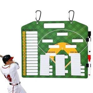 Generic Baseball Magnetic Board - Dry Erase Baseball Lineup Clipboard Magnetic Baseball Dugout Board to Display Players' Positions for Baseball Classroom, Training Ground