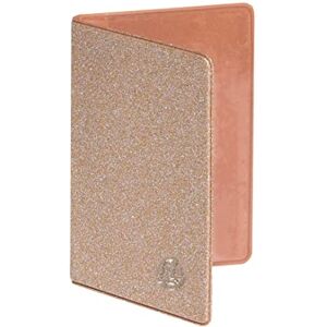 Exacompta - 5105143E - Card Holder - Glitter and Varnished Material - Store Several Transportation, Credit Card or Canteen Cards - 10 cm x 7 cm - Eden Collection - Soft Gold