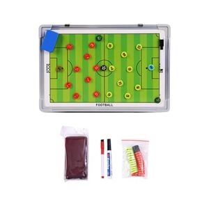 JISADER Magnetic Coaching Board Sports Clipboard Portable with Eraser Coaches Board Marker Pens for Club Teaching Plays Strategizing, Football