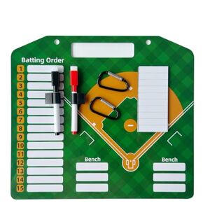 utaxuper Magnetic Baseball Lineup Board, Baseball Coaches Clipboard, with Strips Pens Clips Carabiners Dry Erase Lineup Strategy Planning Board Sets