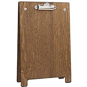 Chalkboards UK A-Frame Clipboard, Wood, Dark Oak, A5, 25.6 x 16.6 x 4.4 cm