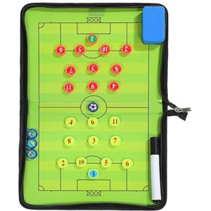 INOOMP Soccer Coaching Board Soccer Coaches Clipboard Tacticals Magnetic Board Kit with Magnets Dry Erase Marker Pen Foldable and Portable Strategy Coaches Board for Coaches Gift